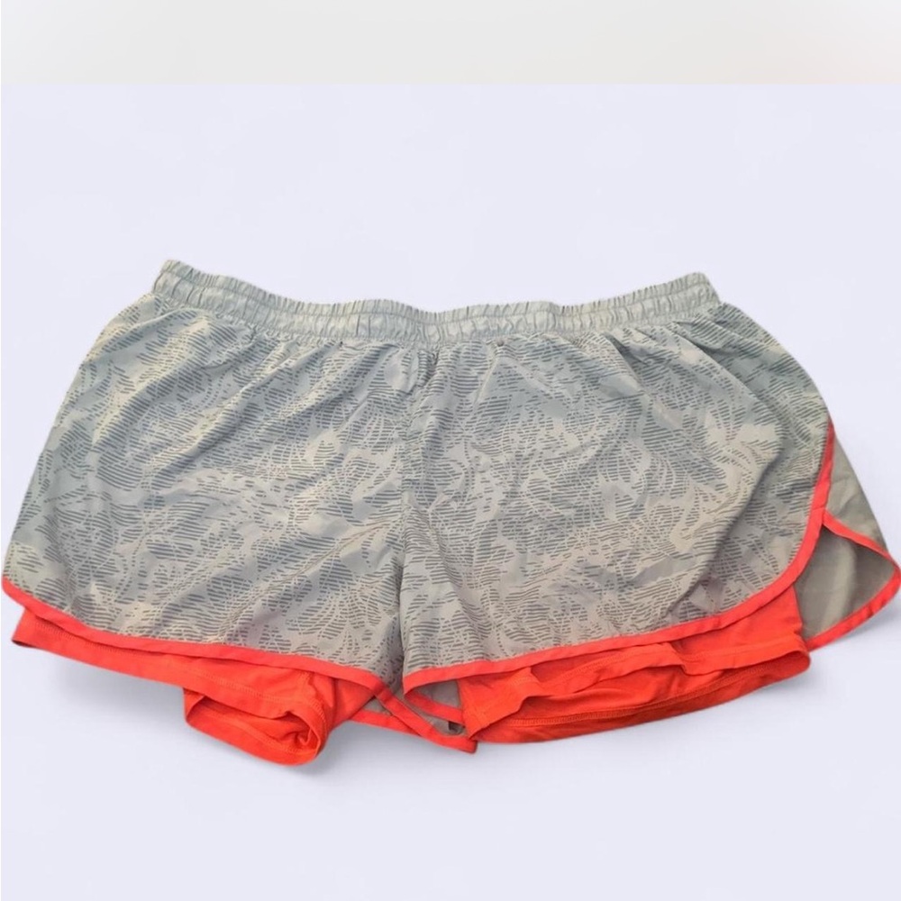 Danskin Now Gray and Orange Athletic Shorts
